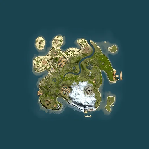Rust map seed 1836324022, 2500x2500m top-down preview