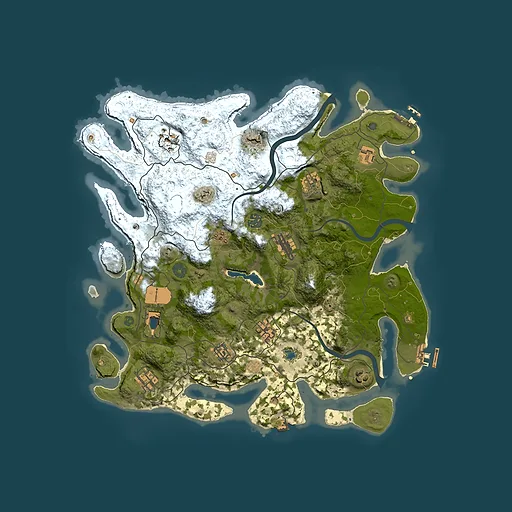 Rust map seed 1703166992, 4000x4000m top-down preview