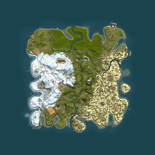 Rust map seed 5273171, 4000x4000m top-down preview