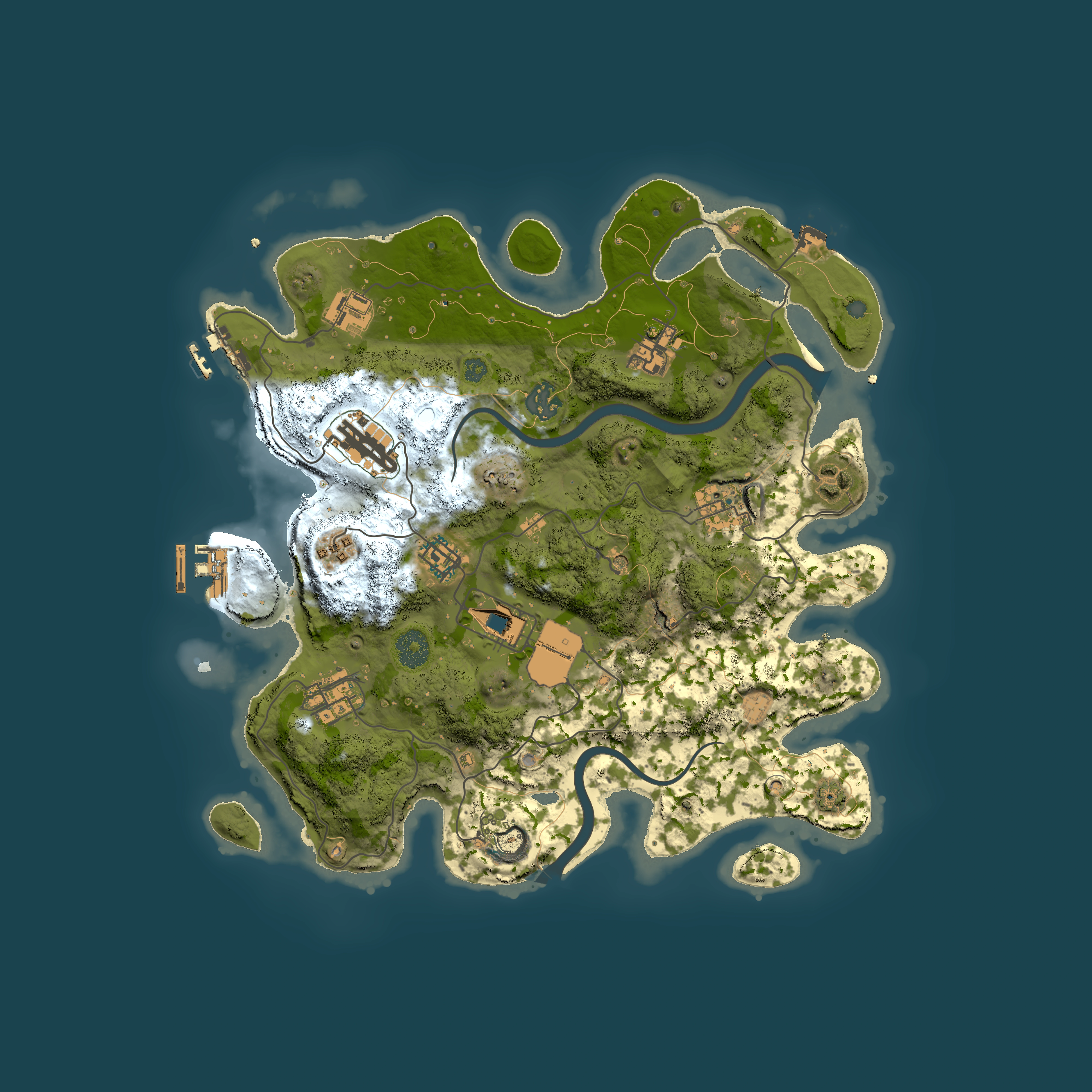 Full top-down render of Rust map seed 785806563, 3500x3500m