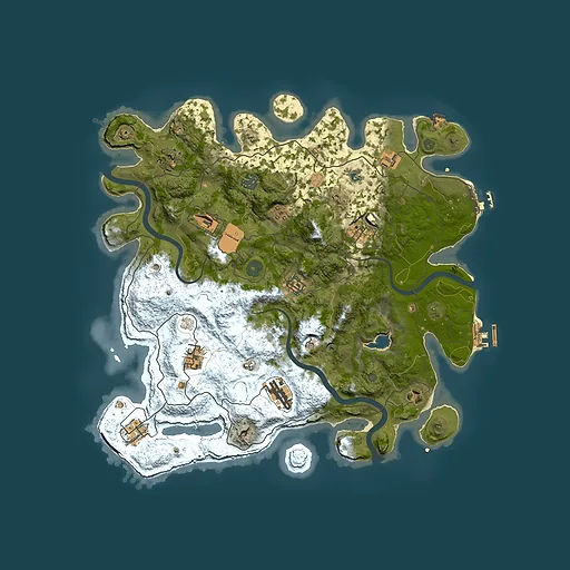 Rust map seed 1591713890, 4000x4000m top-down preview