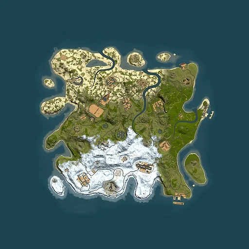 Rust map seed 533220638, 3500x3500m top-down preview