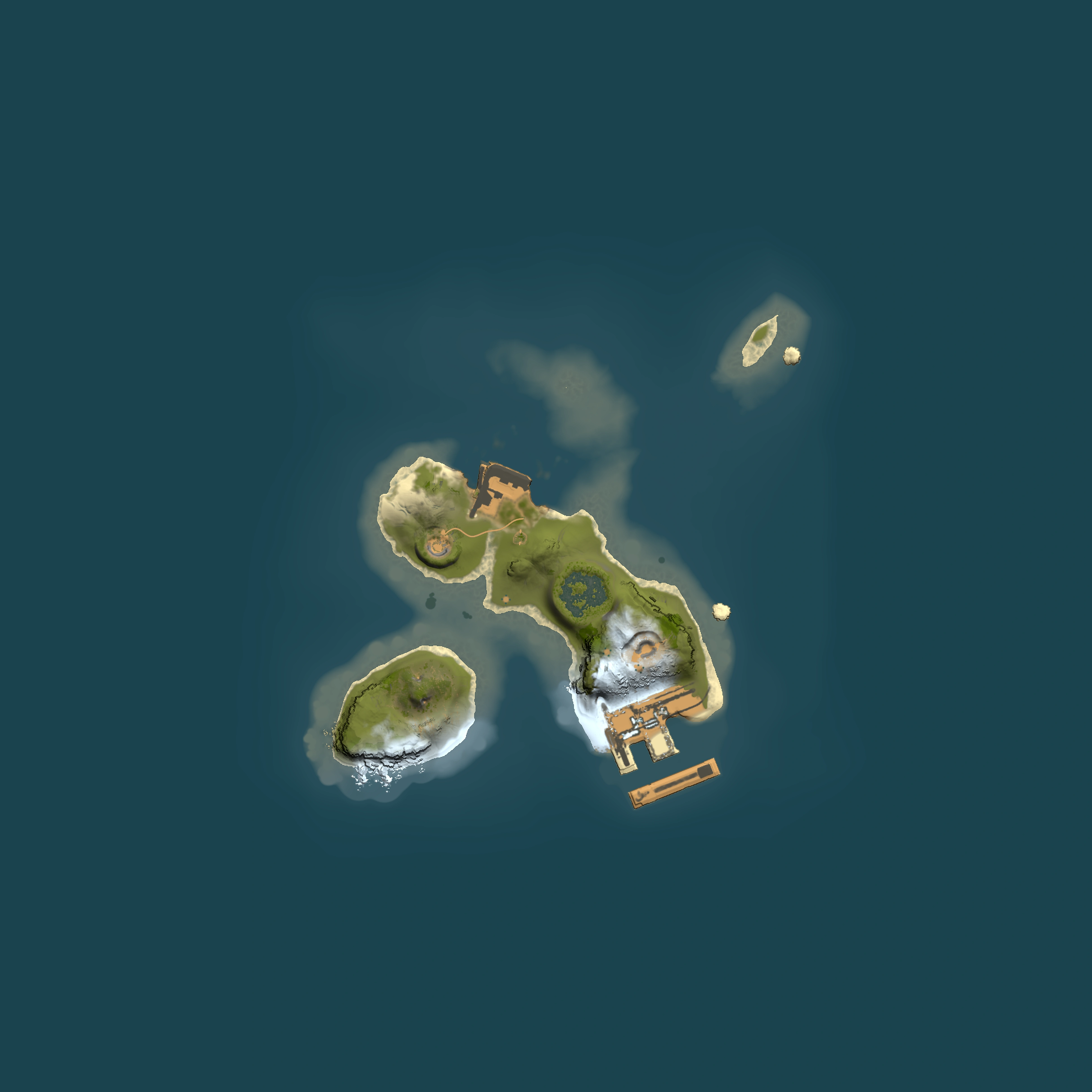 Full top-down render of Rust map seed 1548067868, 1500x1500m
