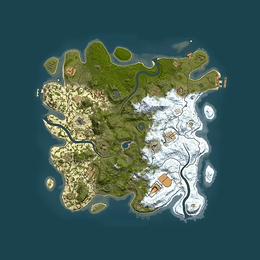 Rust map seed 1501750151, 4000x4000m top-down preview