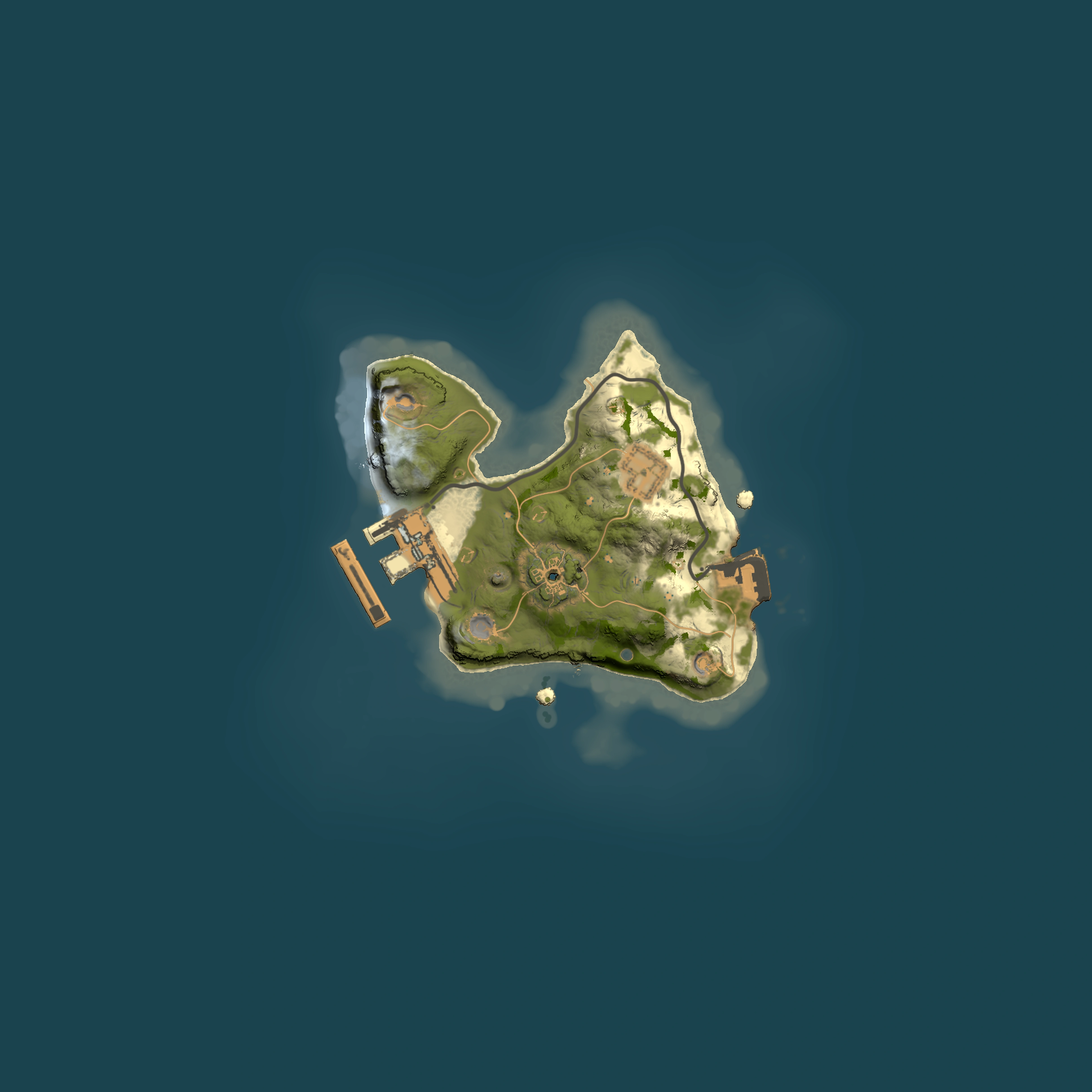 Full top-down render of Rust map seed 525886045, 1500x1500m