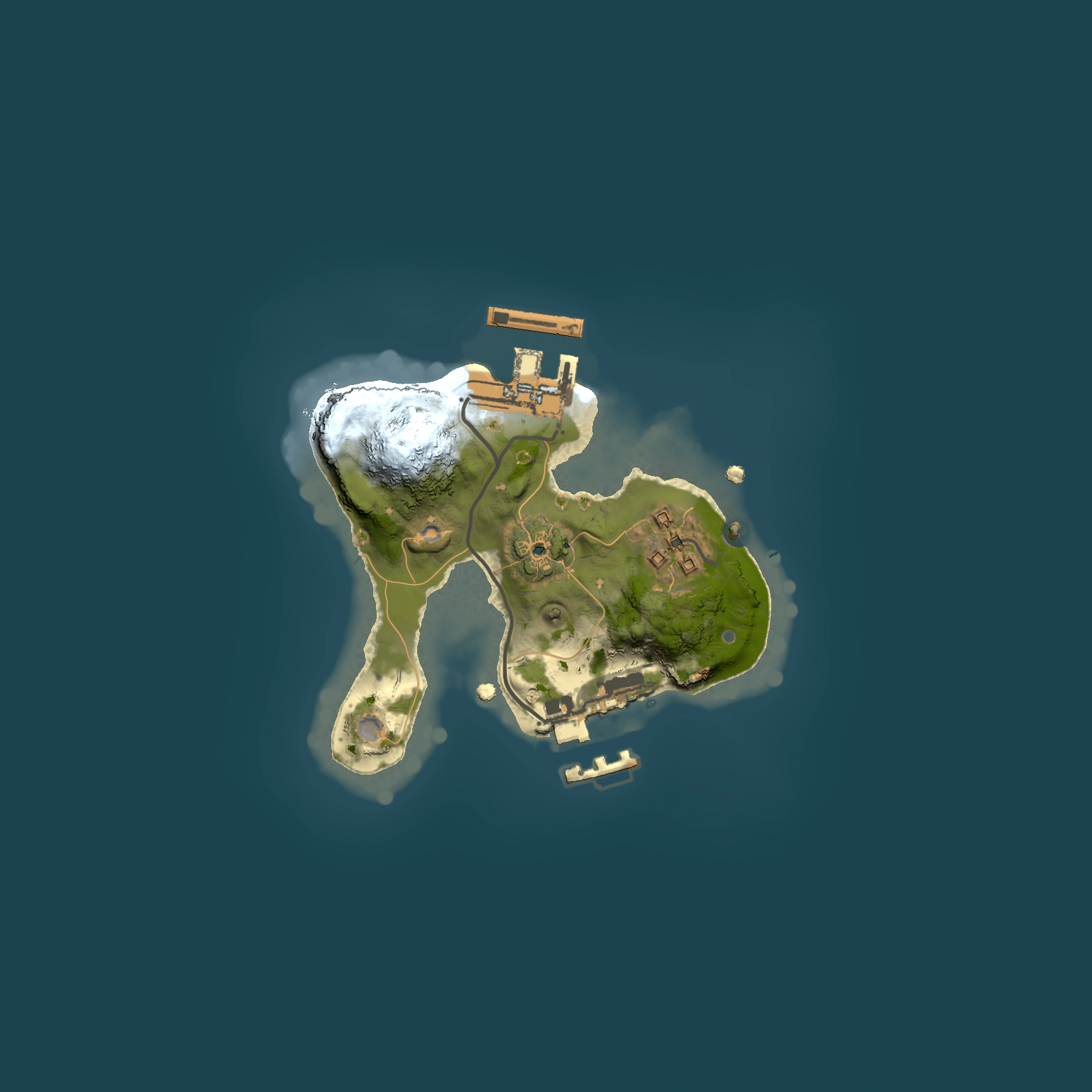 Full top-down render of Rust map seed 71429748, 1500x1500m