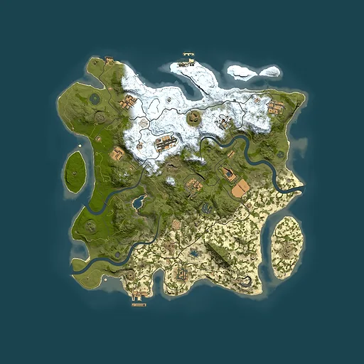 Rust map seed 70762527, 4000x4000m top-down preview