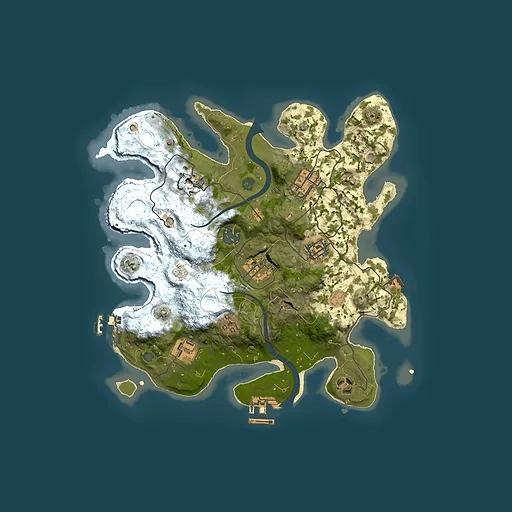 Rust map seed 1843270904, 3000x3000m top-down preview