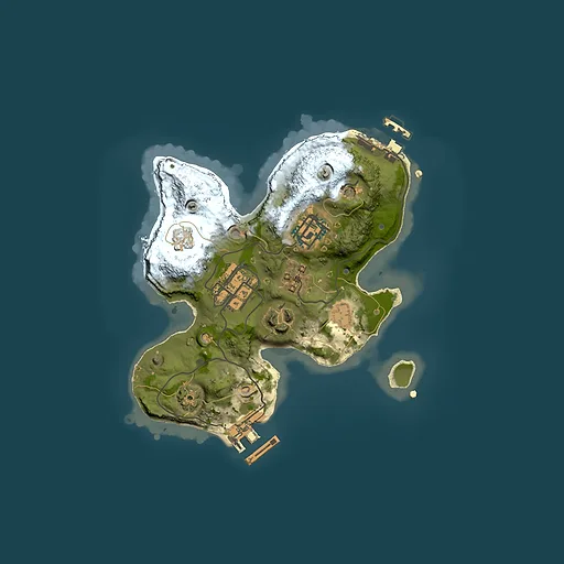 Rust map seed 1191267832, 2000x2000m top-down preview