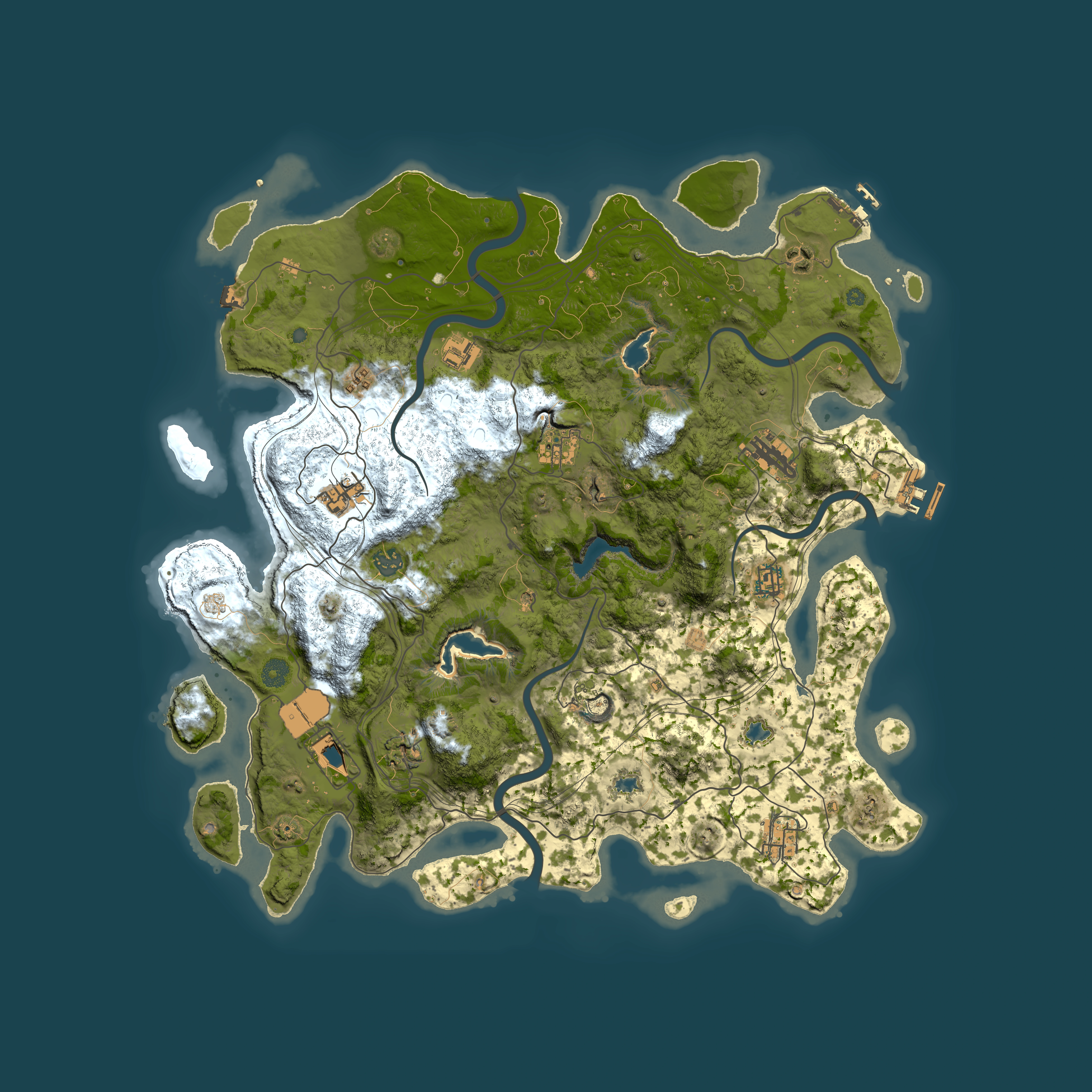 Full top-down render of Rust map seed 1346587565, 4500x4500m
