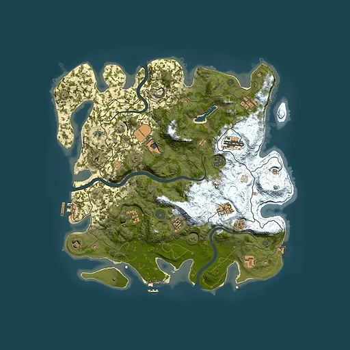 Rust map seed 2141674981, 4000x4000m top-down preview