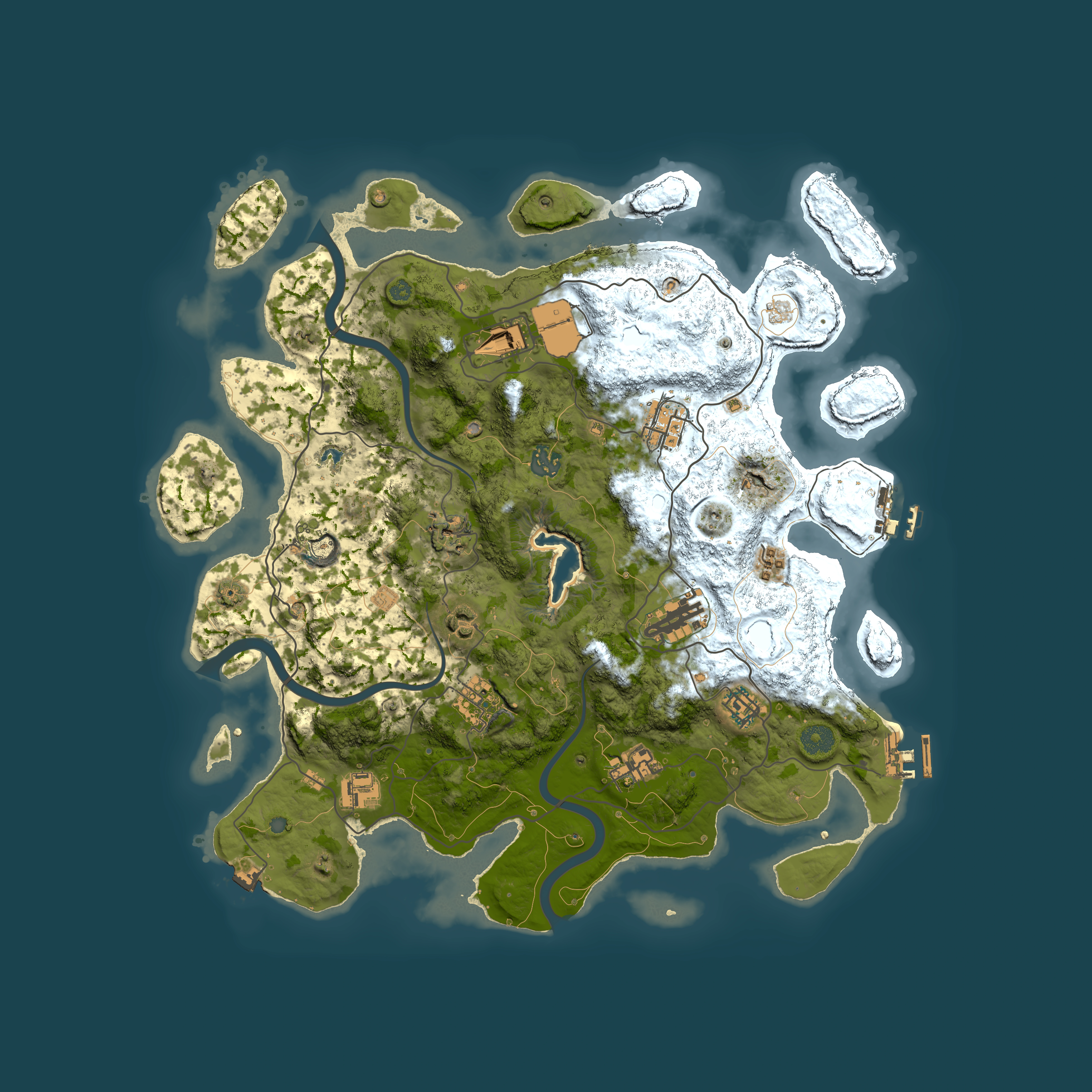 Full top-down render of Rust map seed 1154262918, 4000x4000m