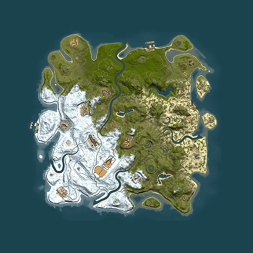 Rust map seed 103315645, 4500x4500m top-down preview