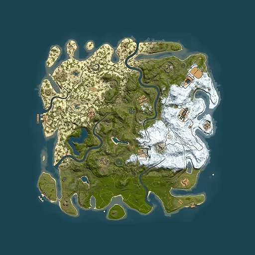 Rust map seed 908192443, 4500x4500m top-down preview