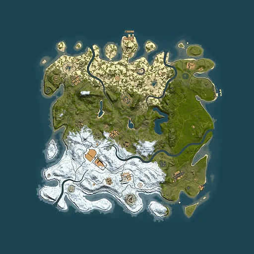 Rust map seed 898790623, 4500x4500m top-down preview