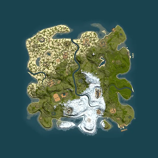 Rust map seed 1092566835, 4000x4000m top-down preview
