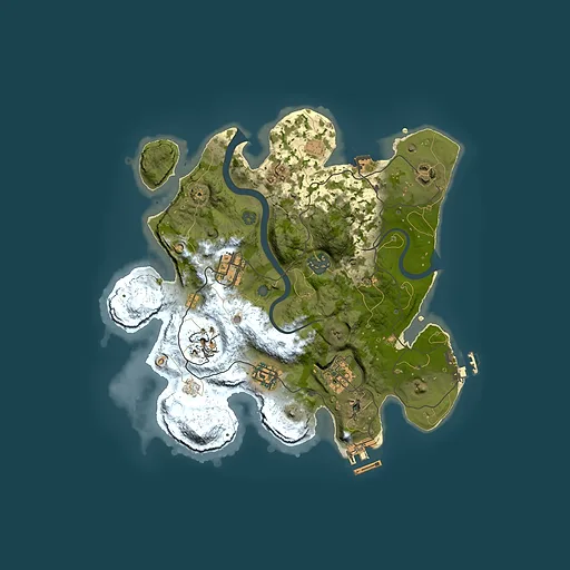 Rust map seed 410021884, 3000x3000m top-down preview