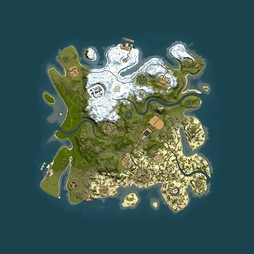 Rust map seed 160613653, 3500x3500m top-down preview