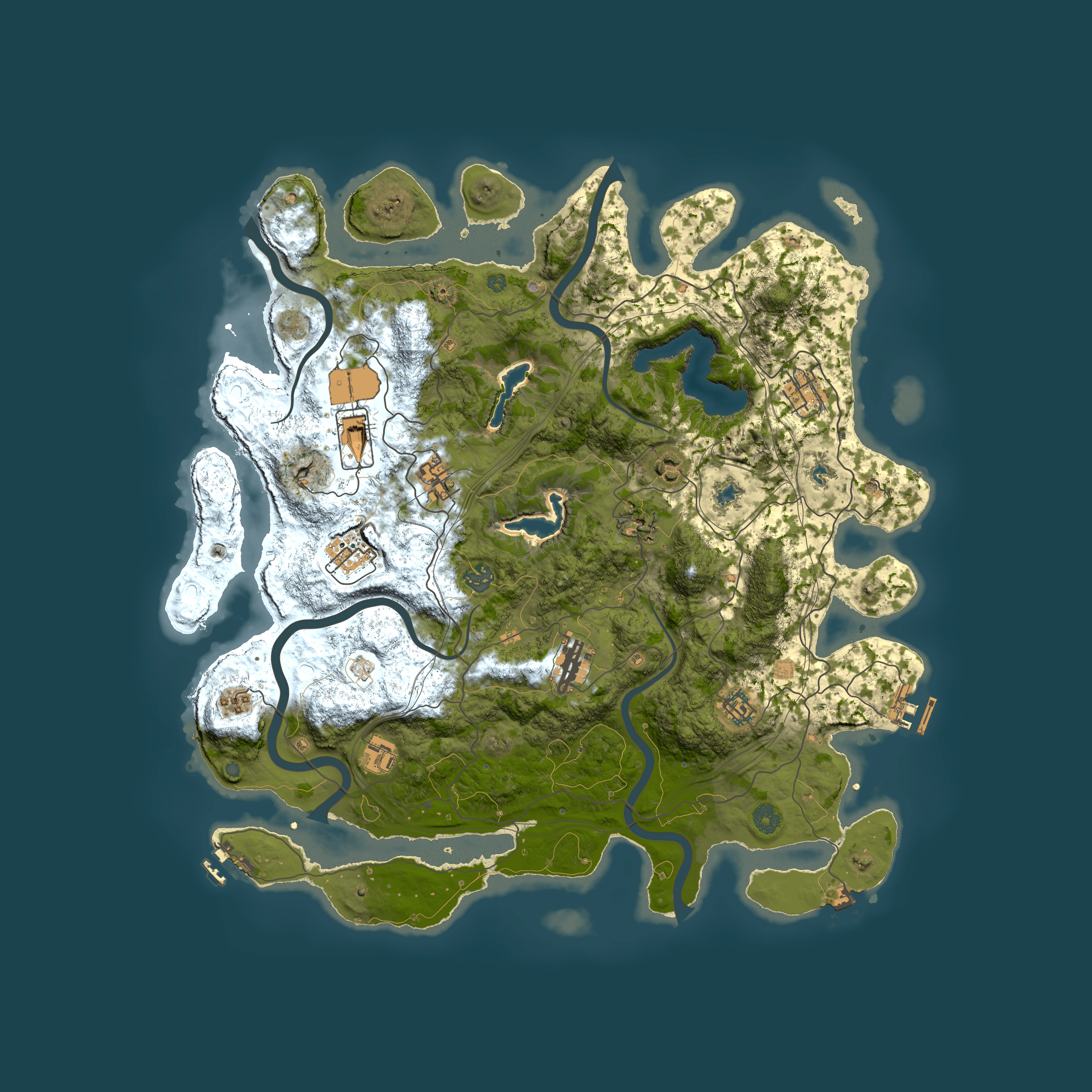 Full top-down render of Rust map seed 76325919, 4500x4500m