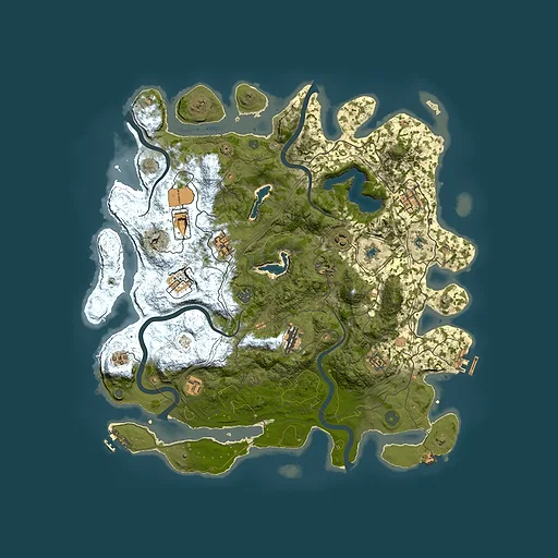 Rust map seed 76325919, 4500x4500m top-down preview