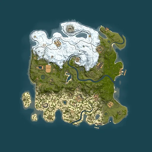 Rust map seed 606858259, 4000x4000m top-down preview