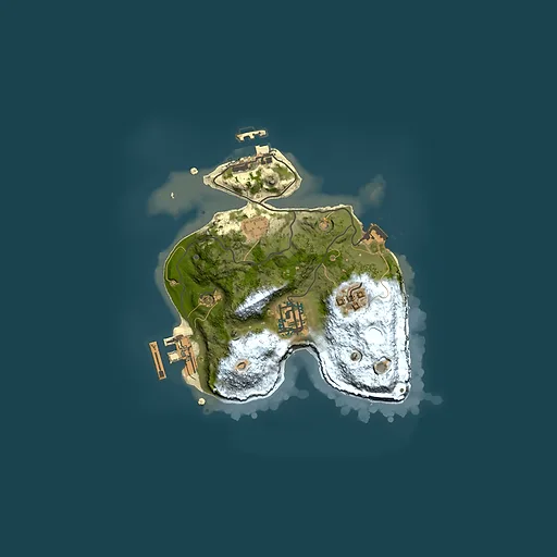 Rust map seed 119054567, 2000x2000m top-down preview