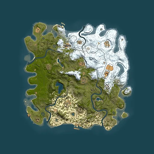 Rust map seed 1142895942, 4500x4500m top-down preview