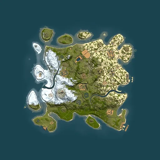 Rust map seed 924402513, 3500x3500m top-down preview
