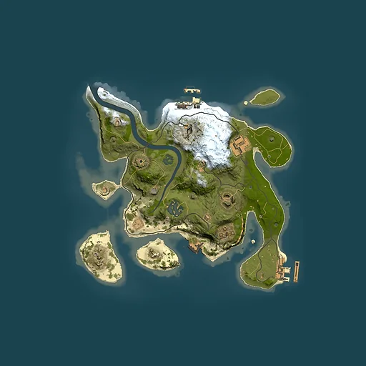 Rust map seed 523067627, 2500x2500m top-down preview