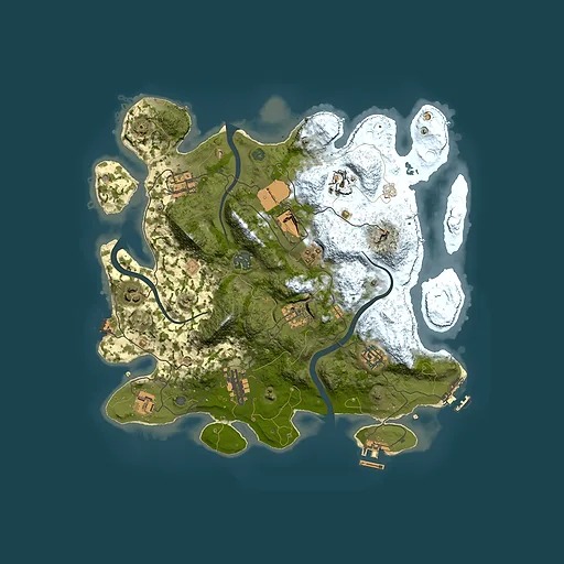Rust map seed 1620730117, 3500x3500m top-down preview