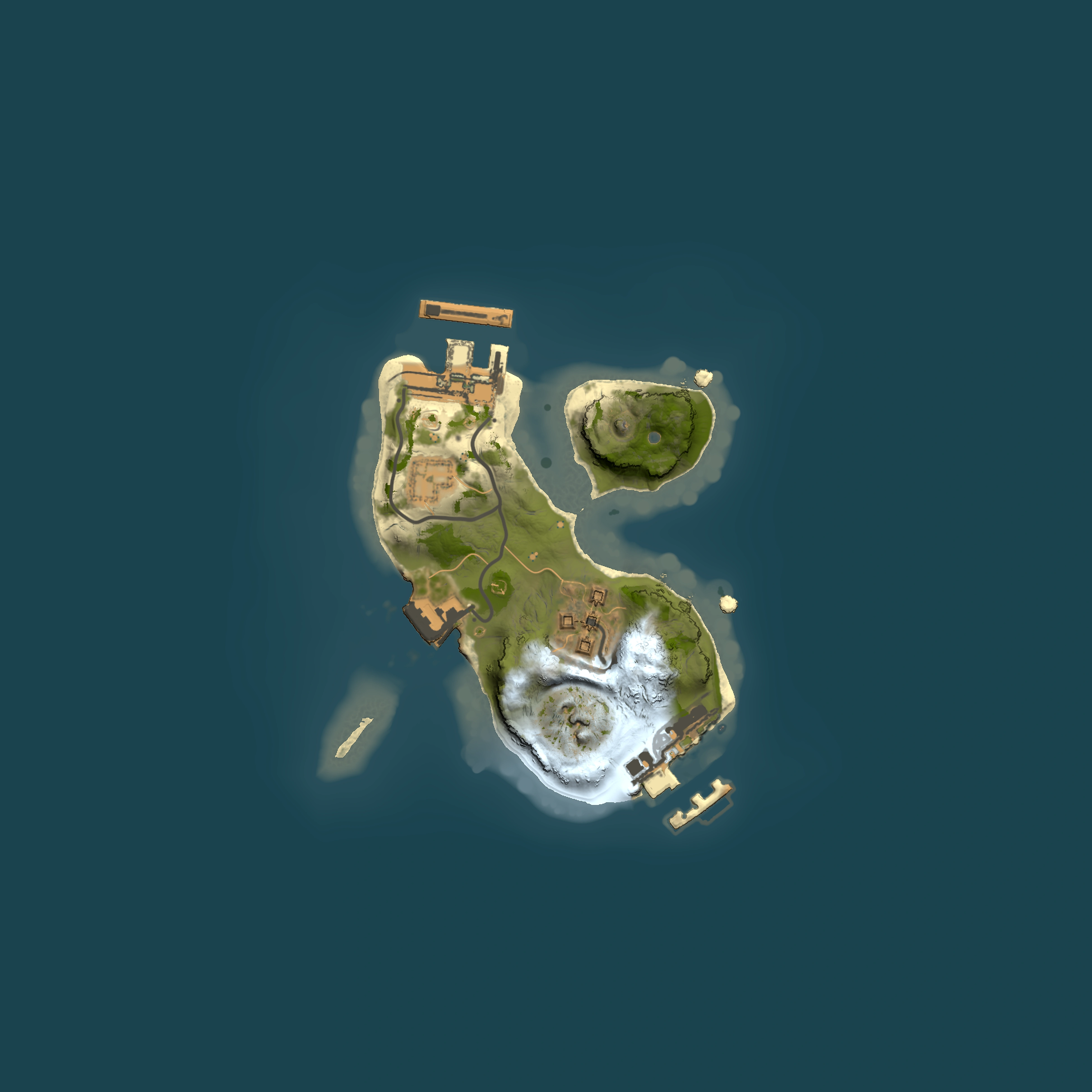 Full top-down render of Rust map seed 660309796, 1500x1500m