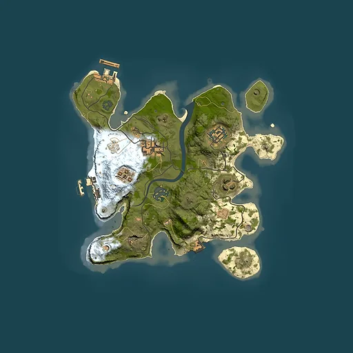 Rust map seed 994914696, 2500x2500m top-down preview