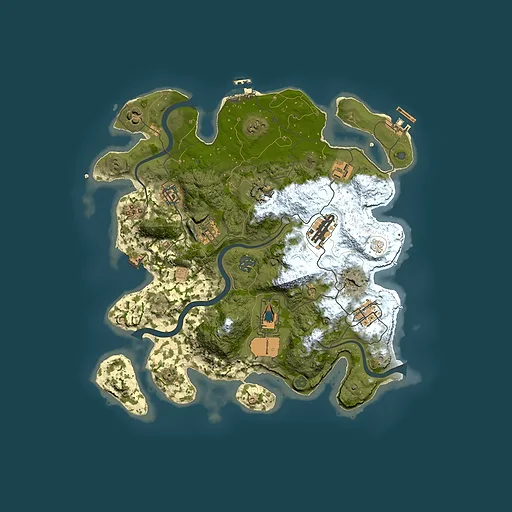 Rust map seed 1621087444, 3500x3500m top-down preview