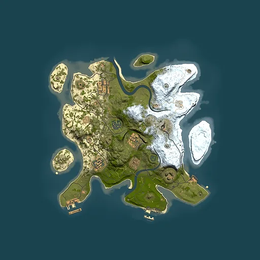 Rust map seed 997479174, 3000x3000m top-down preview