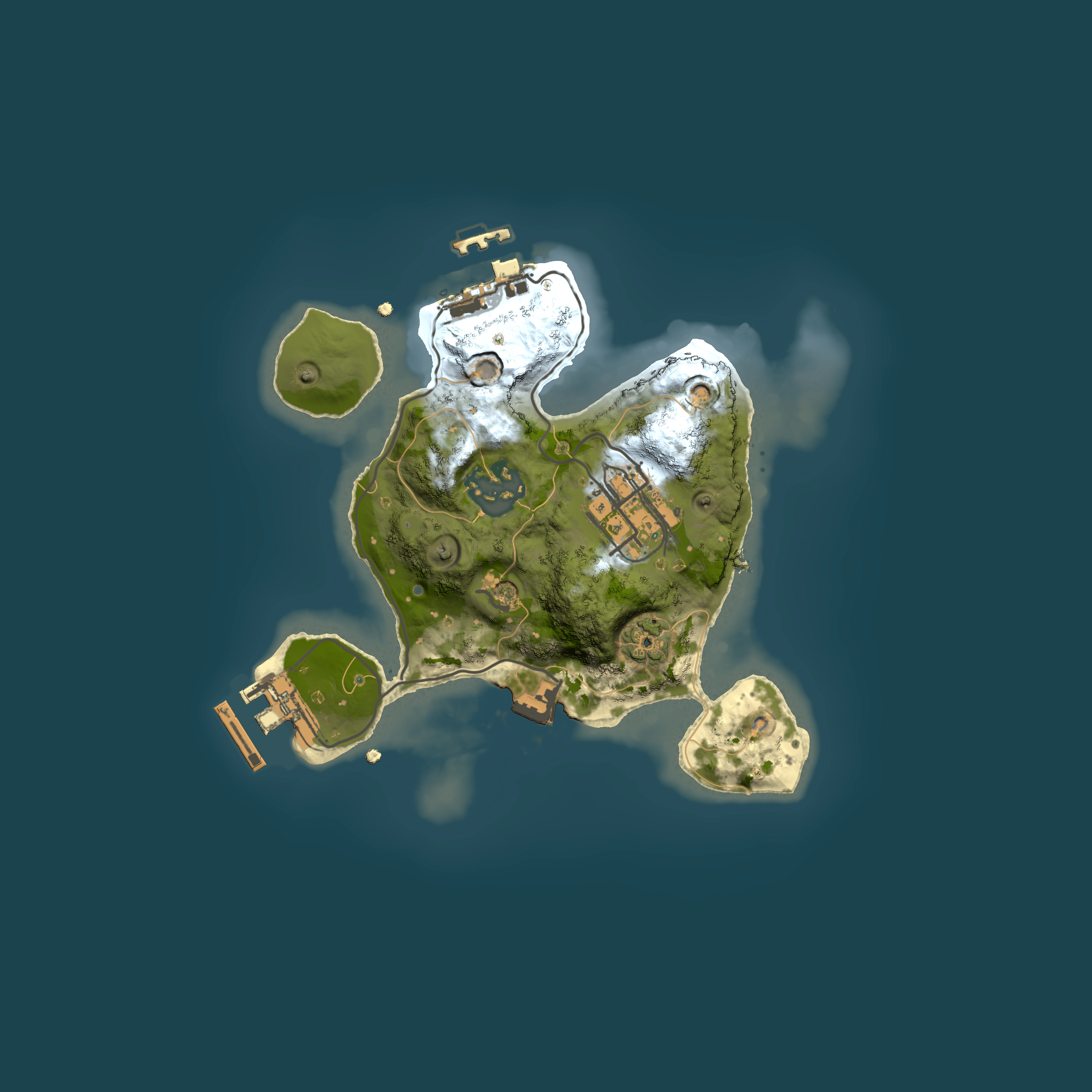 Full top-down render of Rust map seed 323652198, 2000x2000m