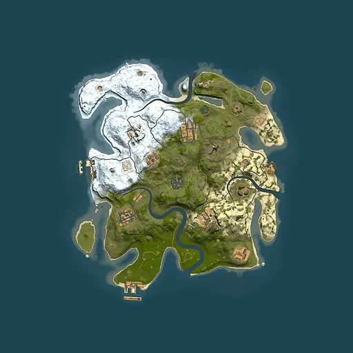 Rust map seed 611697094, 3000x3000m top-down preview