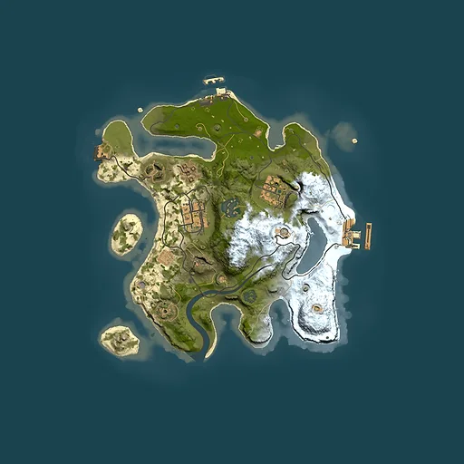 Rust map seed 1448249415, 2500x2500m top-down preview