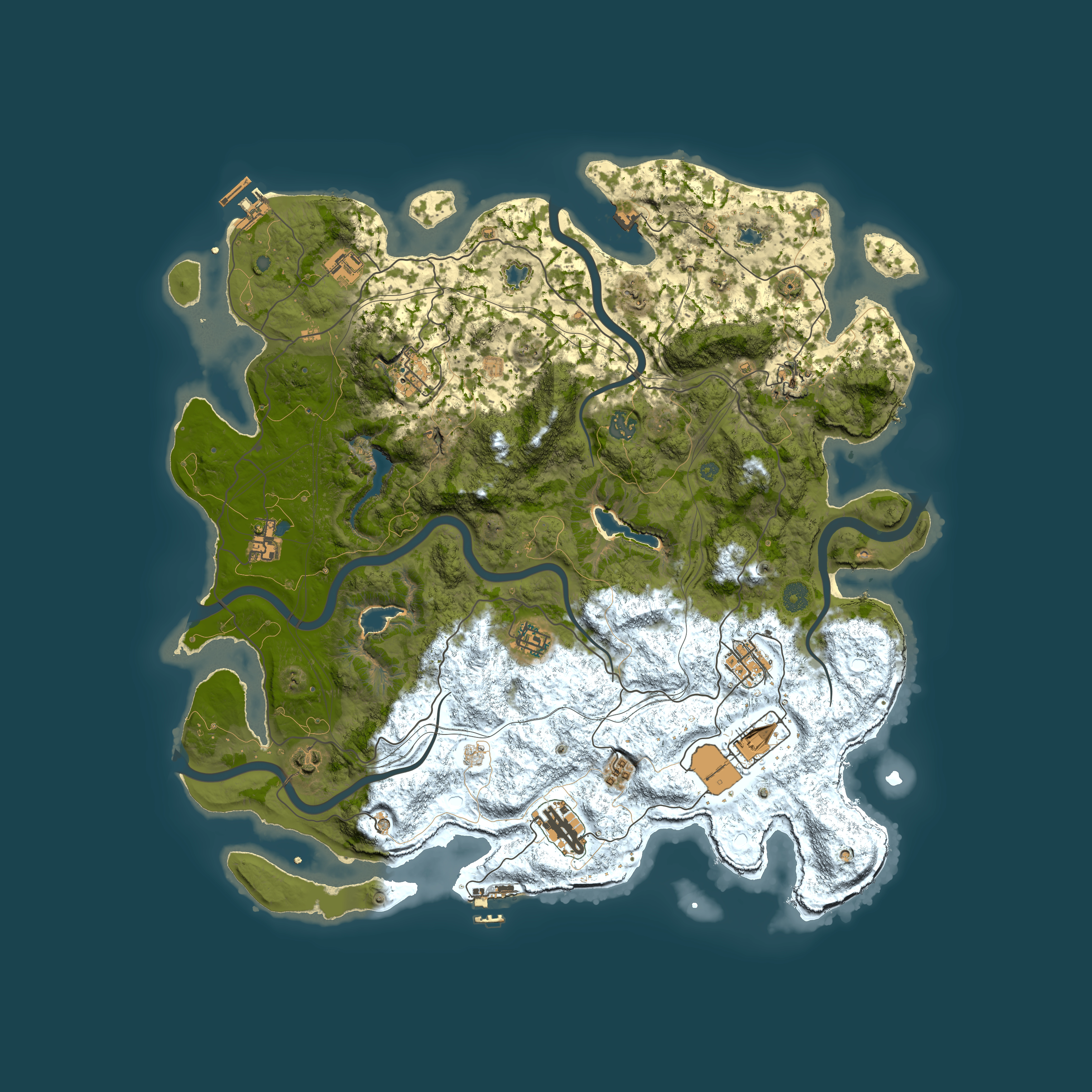 Full top-down render of Rust map seed 361033935, 4500x4500m
