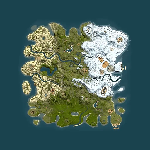 Rust map seed 29928238, 4500x4500m top-down preview