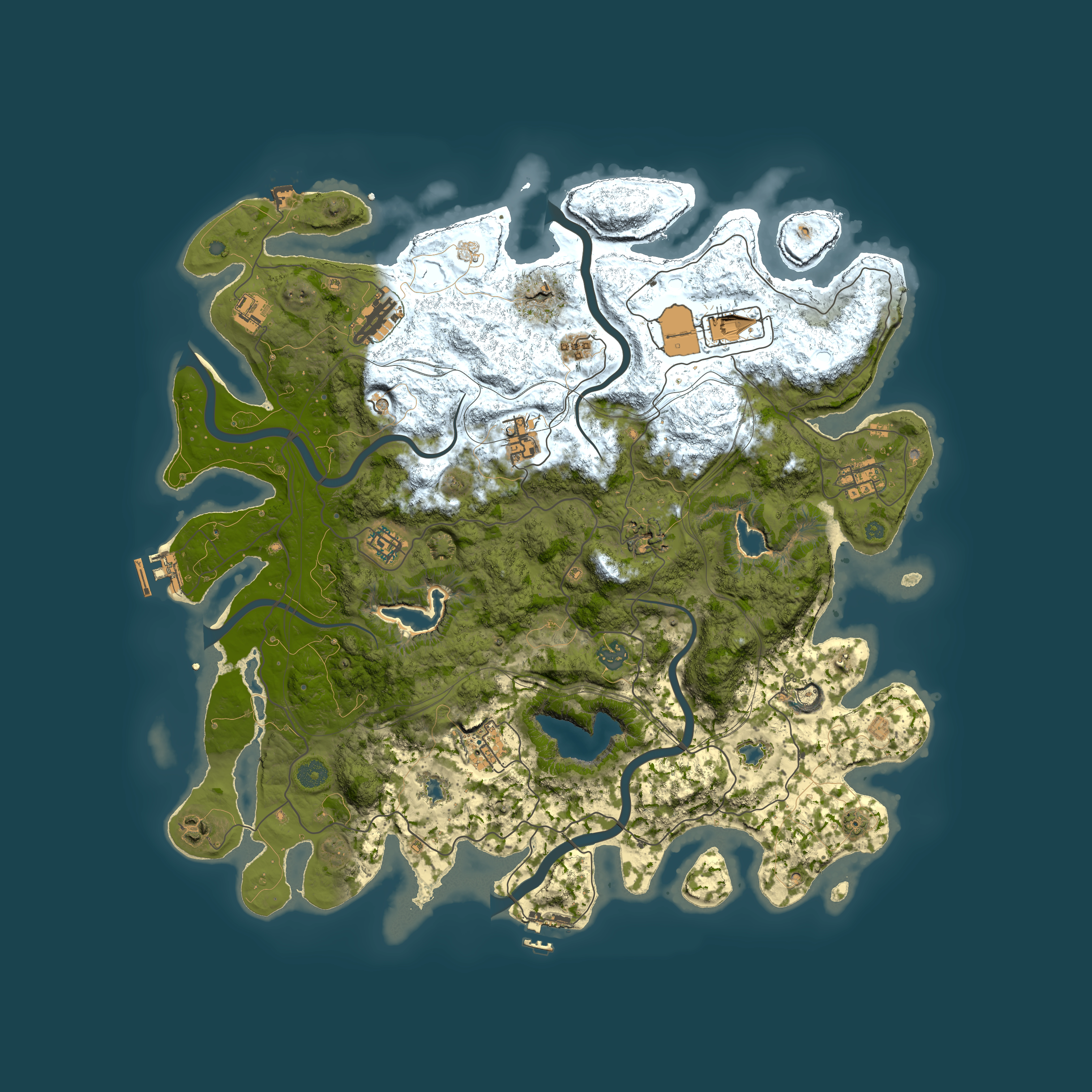Full top-down render of Rust map seed 632998033, 4500x4500m
