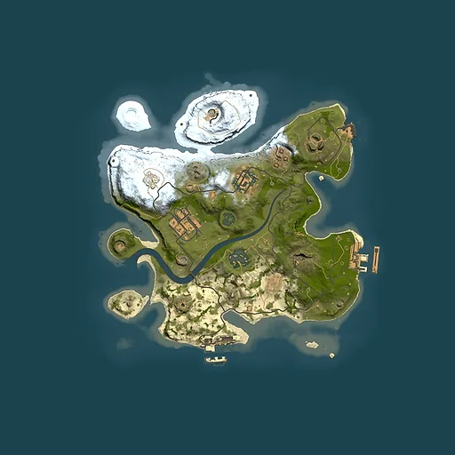 Rust map seed 412293621, 2500x2500m top-down preview