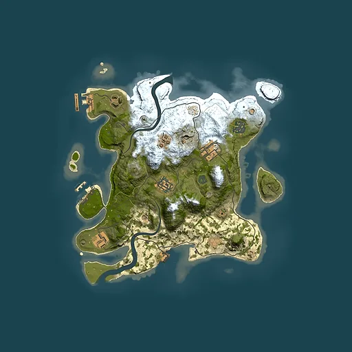Rust map seed 1551047129, 3000x3000m top-down preview