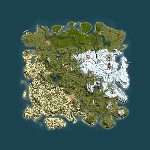 Rust map seed 1569658, 5000x5000m top-down preview