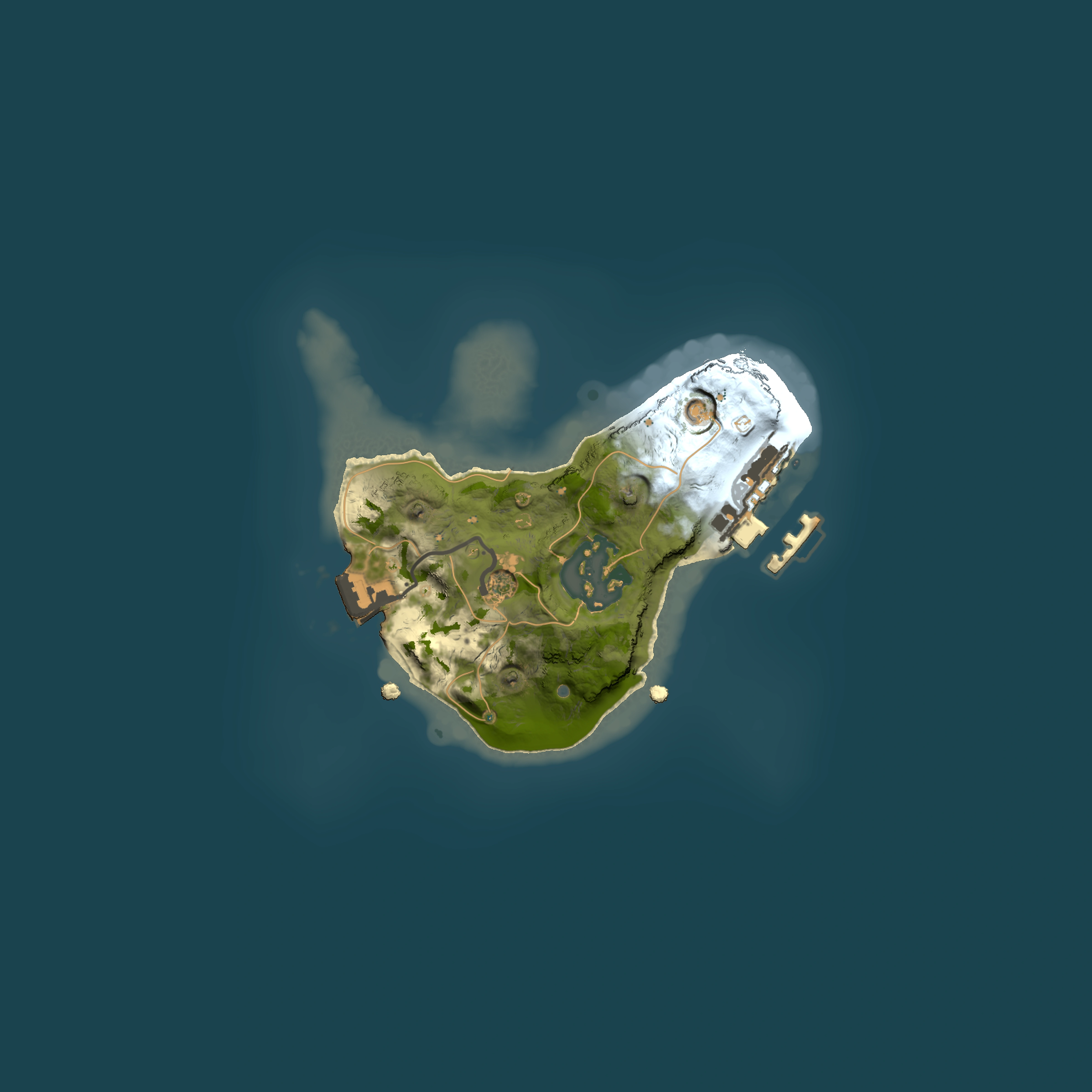 Full top-down render of Rust map seed 340818368, 1500x1500m
