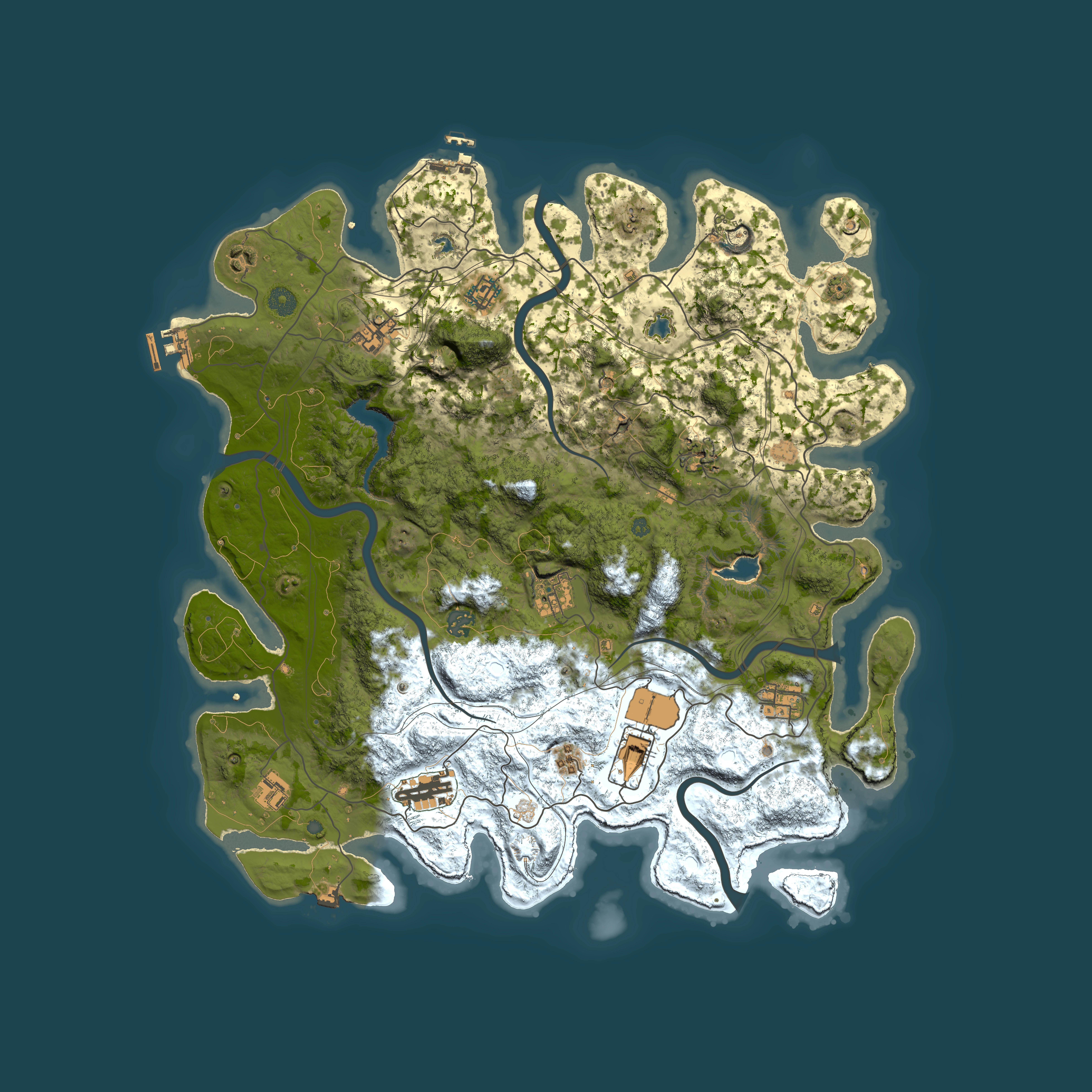 Full top-down render of Rust map seed 276171266, 4500x4500m