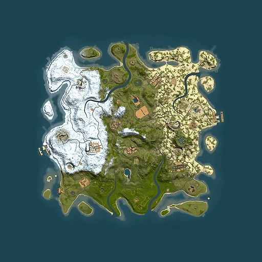 Rust map seed 1311797811, 4000x4000m top-down preview