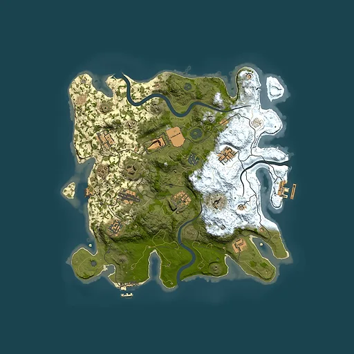 Rust map seed 1565585169, 3500x3500m top-down preview