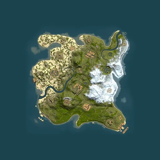 Rust map seed 1892942850, 3000x3000m top-down preview