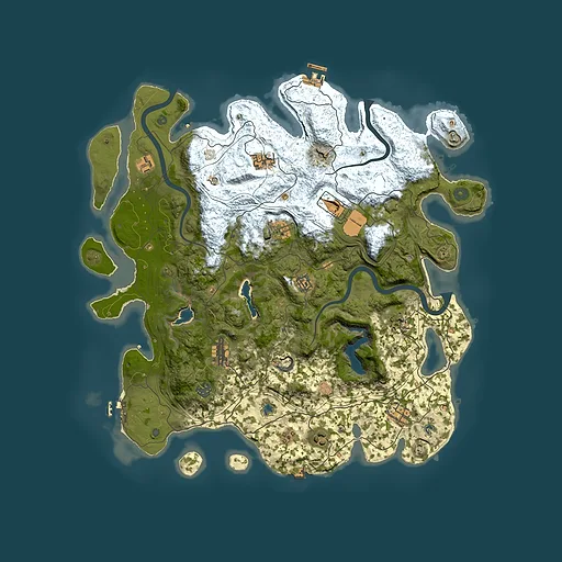 Rust map seed 837624120, 4500x4500m top-down preview