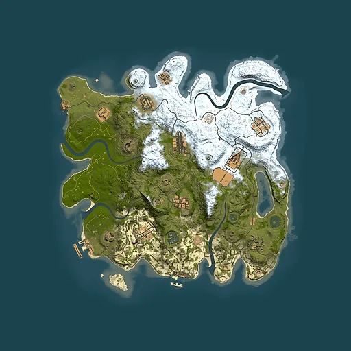 Rust map seed 1628785938, 3500x3500m top-down preview